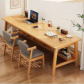 Mua Bàn học đôi bằng gỗ thiết kế đơn giản