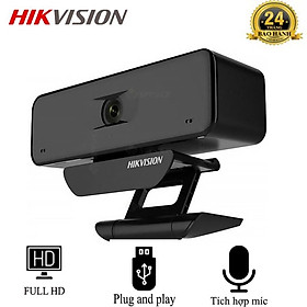 Mua Webcam HIKVISION DS-U18 siêu nét 4K tích hợp Mic  chống ồn thông minh.Cảm biến 8MP.Ống kinh cố định 3.6mm - Hàng Chính Hãng