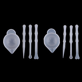 Silicone Cup Dispenser Resin Glue Tools Jewelry Making Handmade Crafts Molds