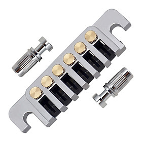 Bass Bridge Tailpiece Metal for Ukulele Musical Instruments Electric Guitars