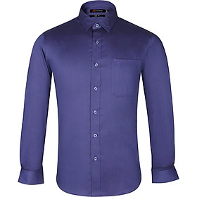 Áo Sơ Mi Nam Tay Dài Form Slim Khatoco A1MD468S1-CNMK020-2011-D - Size S