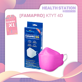 [FAMAPRO - 4D 10 CÁI/ HỘP] Khẩu trang y tế kháng khuẩn cao cấp Famapro 4D đạt tiêu chuẩn KF94