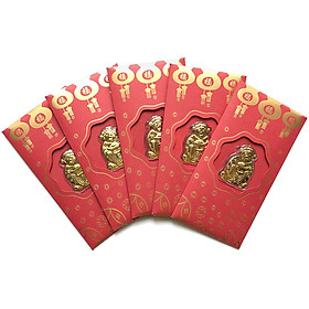 Bao Lì Xì Thần Tài Mang Tài Lộc Vạn Sự Như Ý - Combo 5 Cái
