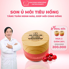 Son dưỡng môi tiêu hồng GIANG'S hũ 5g - Giúp hồng môi tự nhiên nhờ chiết xuất hạt tiêu