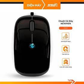 Mua Chuột máy tính có dây Newmen M201 nhỏ gọn hiệu ứng ánh sáng nền sơn bóng piano bền đẹp-Hàng Chính Hãng