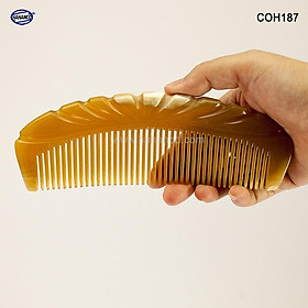 Lược sừng xuất Nhật (Size: XL - 17cm) COH187 - Lược múi bưởi khía đẹp cỡ lớn️ - Chăm sóc tóc