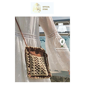 Túi điện thoại handmade đan móc thủ công NHÀ MỊ - Mini phonebag