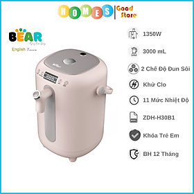 Bình Thủy Điện Khử Clo Thông Minh BEAR KE-B30V1 3L 1350W - Hàng Chính Hãng