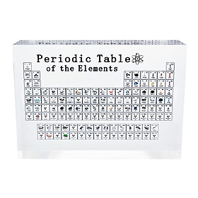 Acrylic Periodic Table of Elements Decoration Periodic Table Display Desktop Ornaments Craft for Study Room Kids Room