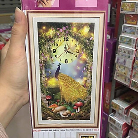 Mua Tranh đính đá đồng hồ Công LV219 (50x90) chưa đính