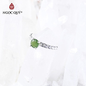 Nhẫn bạc nữ đá thiên nhiên - Ngọc Quý Gemstones - Ngọc Bích - Ni 19