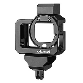 ulanzi G8-5 Action Camera Video Cage Compatible with GoPro Hero 8 Black Vlog Case Housing Aluminum Alloy with Dual Cold