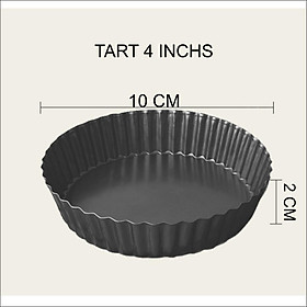 Mua Khuôn Tart Trứng Bánh Pizza Tròn Tim Chống Dính Đế Rời kích thước 10Cm 14Cm 20Cm 22Cm Chất Lượng Cao - TARTCIR TARTTIM