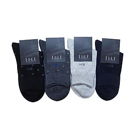Set 4 Đôi Vớ Công Sở Cổ Trung Dành Cho Nam Thương Hiệu ELLE EH BIZ090
