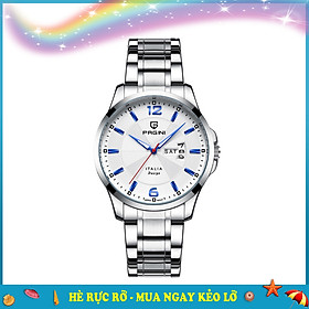 Đồng Hồ Nam Đẳng Cấp Chính Hãng PAGINI - PA5533W Dây Thép Không Gỉ - Mặt Kính Cứng Cao Cấp Chống Xước, Chống Va Đập - Chống Nước 3ATM - Phong Cách , Sang Trọng , Lịch Lãm
