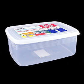 Hộp bảo quản thực phẩm hình chữ nhật, nắp mềm 2 lít - Hàng nội địa Nhật Bản