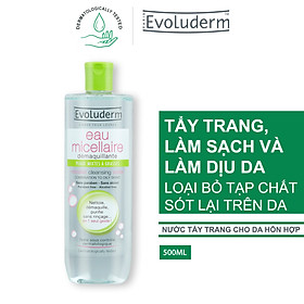 Nước tẩy trang dành cho da hỗn hợp Evoluderm 500ml