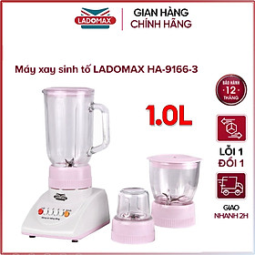 Máy xay sinh tố đa năng 3 cối Ladomax HA-9166-3 - Hàng chính hãng