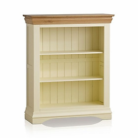 Tủ Sách Thấp Country Cottage Gỗ Sồi Ibie OSBSCOUO - Trắng (90 x 35 cm)