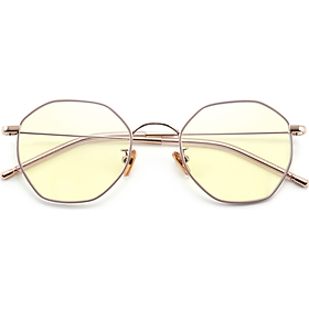 Parson (PARZIN) Song Zuer star with the same paragraph anti-blue glasses ladies metal polygonal computer goggles flat mirror 15738L