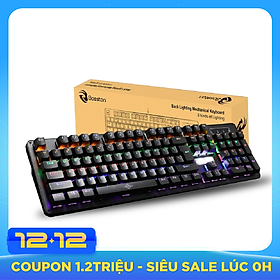 Bàn phím cơ chuyên game Blue Switch Bosston MK912 - thay đổi 9 chế độ đèn Led ( Hàng chính hãng)