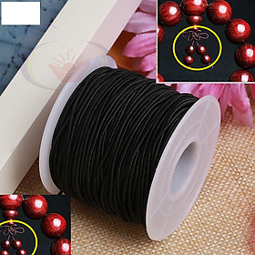 Dây Thun Co Giãn, Dây Lõi Thun Đàn Hồi Xỏ Chuỗi Hạt size 1mm cuộn 50m