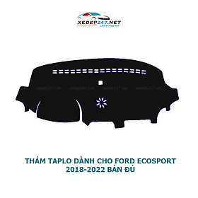 Thảm Taplo dành cho xe Ford EcoSport 2014 đến 2022 chất liệu Nhung, da Carbon, da vân gỗ