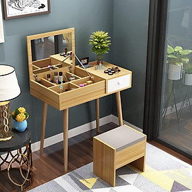 Mua Bàn Trang Điểm Bắc Âu 1 Ngăn Kéo Màu Gỗ IMT-121
