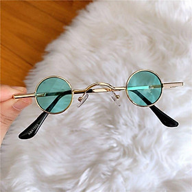 Kính râm retro cho nam và nữ mini gọng tròn D43