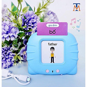Mua Máy Đọc Thẻ Song Ngữ Anh - Việt _ giúp bé tăng khả năng nghe và nhận biết - 112 thẻ  224 từ khoá và 12 chủ đề