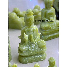 Tượng Quan Âm Bồ Tát cao 15cm, 20cm và 30cm. Đá Ngọc Hoàng Long và Ngọc Pakistan nguyên khối