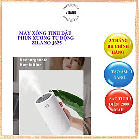 Máy xông tinh dầu phun sương tạo ẩm trong phòng ngủ đuổi muỗi dung tích 750ml có pin tích điện Zilano J625 - Hàng chính hãng