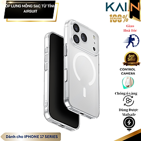 Ốp Lưng Siêu Mỏng Sạc Từ Tính cho Iphone 17 Series UNIQ AIRSUIT, Chống Ố Vàng_ Hàng Chính Hãng