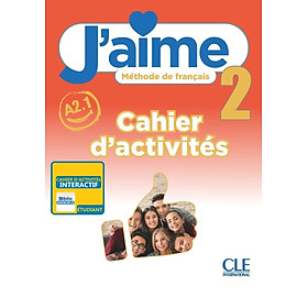 Sách học tiếng Pháp- J'AIME NIVEAU 2 CAHIER D'EXERCICES - tkbooks
