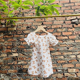 Váy cho bé gái 1 tuổi đến 5 tuổi LINA KIDS đầm bé gái hình nơ 8-18kg