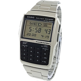 Men's Casio DBC-32D-1A Silver Steel Databank Calculator Watch
