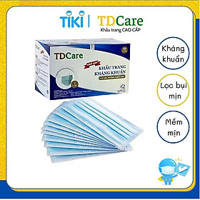 Hình ảnh Khẩu Trang Y Tế Kháng Khuẩn Cao Cấp TDCare 4 Lớp- Hộp 50 Cái.