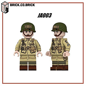 Mô Hình Nhân vật Đồ Chơi Lắp Ráp Lính Mỹ  Quân Đội Mỹ Thế Chiến 2 minifigAmerican Soldier World War JA003 JA004 JA008 - JA-003