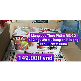 Mua Màng bọc Thực Phẩm RINGO 412 nguyên siu hàng chất lượng cao 30cm x300m