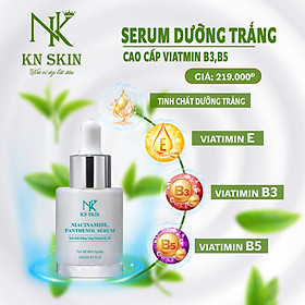 SERUM TINH CHẤT DƯỠNG TRẮNG VITAMIN B3,B5 Dưỡng trắng da, dưỡng ẩm da, giúp da săn chắc giúp hỗ trợ phục hồi da, giúp ngăn ngừa lão hóa da, giúp mềm min