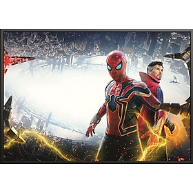Mua Tranh canvas treo tường SPIDERMAN – NO WAY HOME + khung composite và đinh treo – decor phòng đẹp và ấn tượng