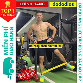 Dây cao su kháng lực tập chân mông đùi khi đá banh, tập gym - Hãng DoDoDios