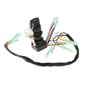 Ignition Key Switch 703-82510-42-00 for Outboard Motors Remote Control Box Replacement Vehicle Spare Parts Durable