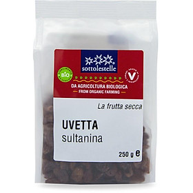 Nho Khô Sultanas Hữu Cơ 250g Sottolestelle Organic Sultanas Raisins