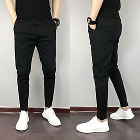 Quần kaki nam kiểu dáng hàn quốc trẻ trung ống côn cực dễ phối đồ