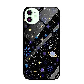 Ốp lưng kính cường lực cho iPhone 11 Nền Vũ Trụ Sao Xanh - Hàng Chính Hãng