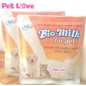 Bộ 2 gói sữa dinh dưỡng cho chó mèo Bio milk for pet