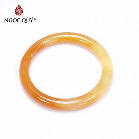 Vòng tay liền khối đá mã não cam ni54 mệnh hỏa thổ - Ngọc Qúy Gemstones