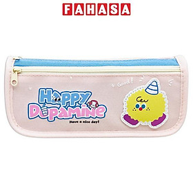 Bóp Vải Happy Dopamine - Shunde - Màu Hồng