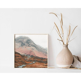 Mua Tranh núi tone nâu đất  tranh canvas chống nước  chống ẩm
